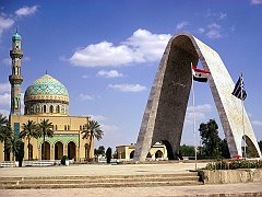 Mosque and Arch to Unknown Soldier, Baghdad, Iraq